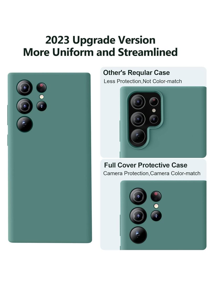 BORTONY Galaxy S23 Ultra Case Camera Protective Soft Silicone Cover Case Luxury Design Flexible Slim Cover Compatible with Samsung Galaxy S23 Ultra - Image 3