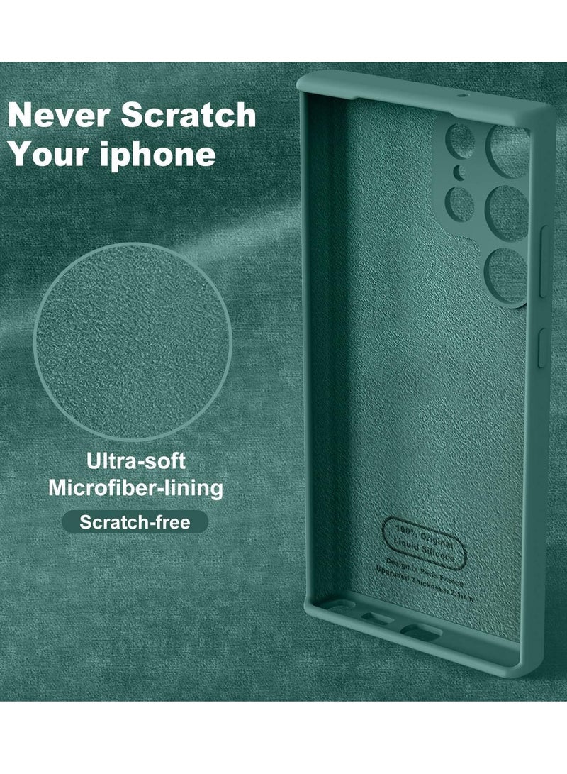 BORTONY Galaxy S23 Ultra Case Camera Protective Soft Silicone Cover Case Luxury Design Flexible Slim Cover Compatible with Samsung Galaxy S23 Ultra - Image 4