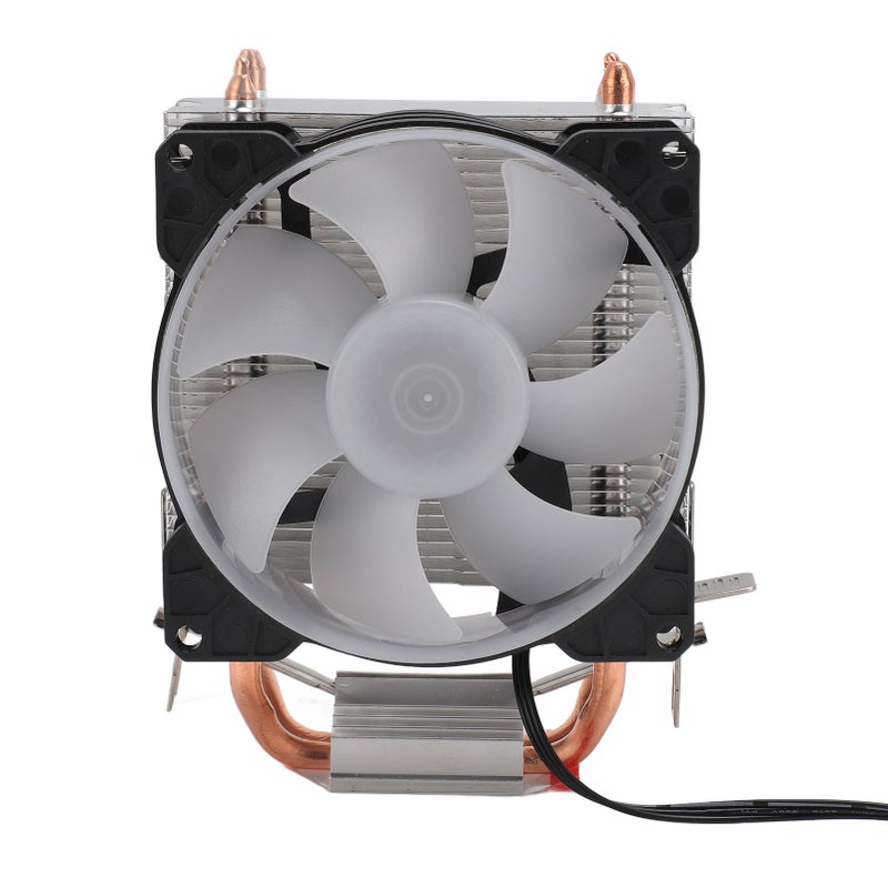 CPU Air Cooler 90mm 48cfm 1800PRM 2 Copper Heat Pipes RGB Lighting Computer CPU Cooling Fans for Intel LGA115X for AMD AM4 - Image 4