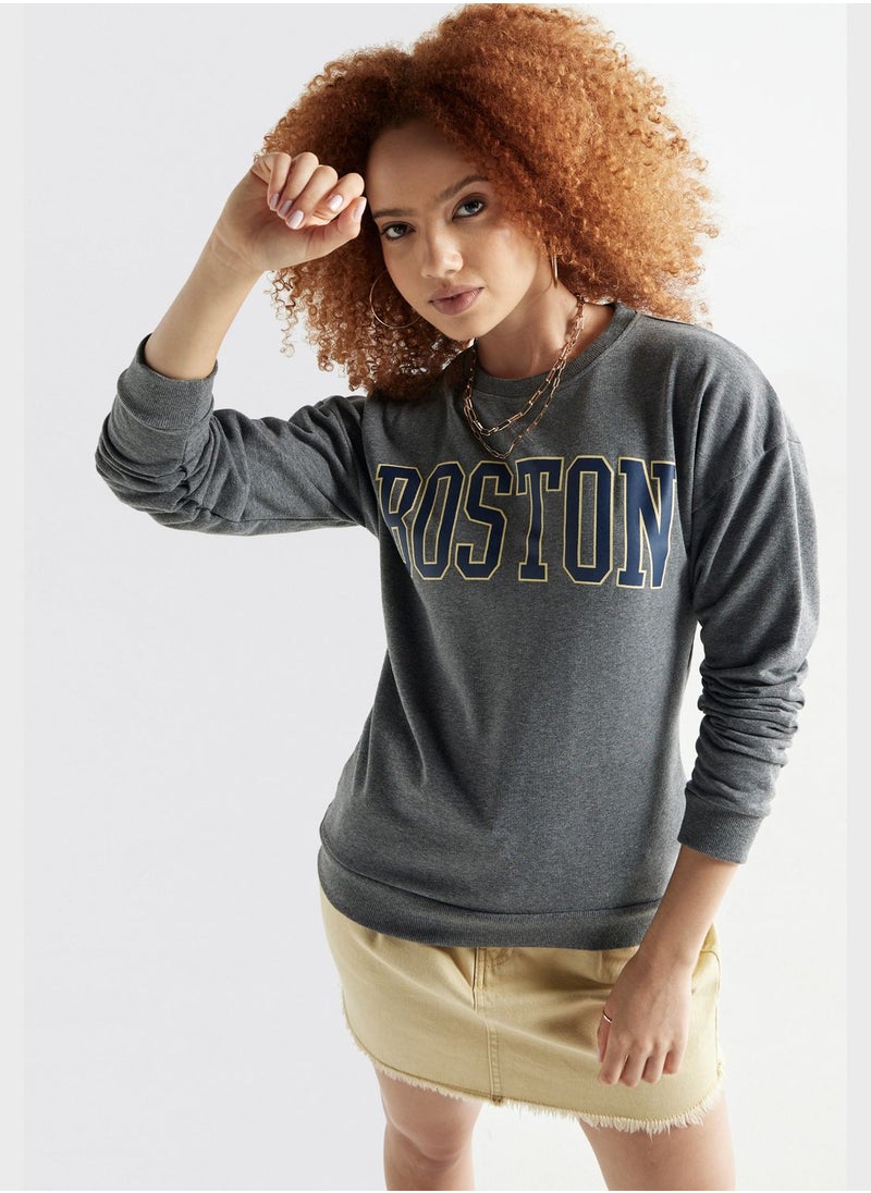 FAV Printed Crew Neck Sweatshirt  - Image 1