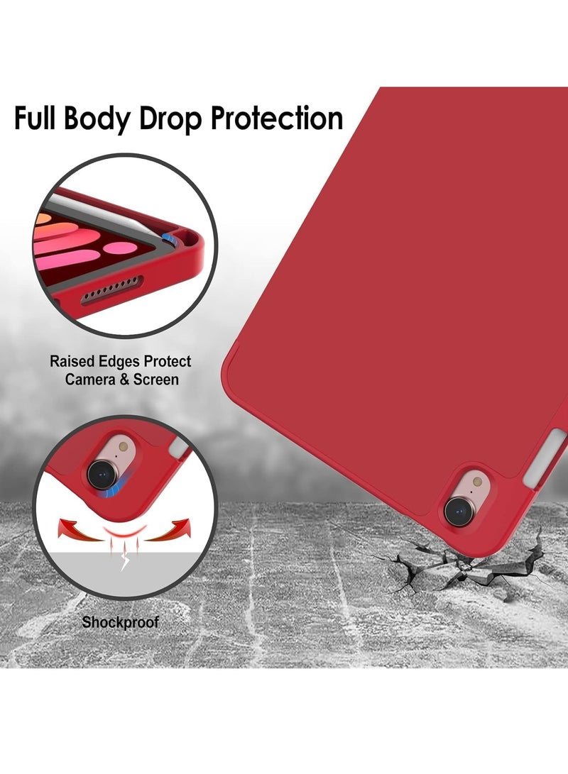 TIGER NEW Smart Case with Pencil Holder Compatible with iPad Mini 6, Trifold Stand Smart Case with Soft TPU Back, Auto Wake/Sleep, Dust Proof & Anti-Fingerprint, Heavy Duty Protection - Image 5