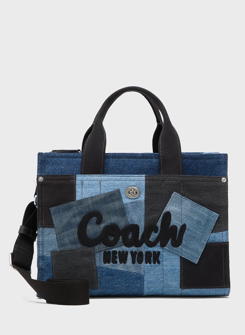 COACH Cargo Tote Bag 34 in Denim