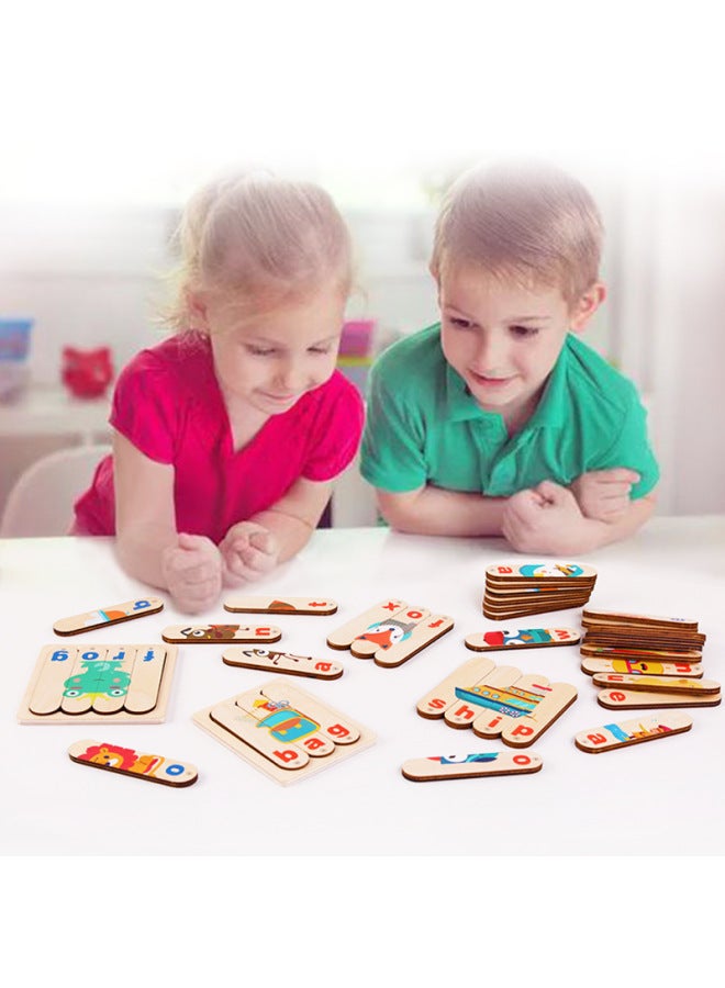 لعبة الكلمات المطابقة للأحرف الإنجليزية الإبداعية 0.45 بار ألغاز ألعاب تعليمية للأطفال - اللون: كلمات تهجئة OY-bar - Image 3