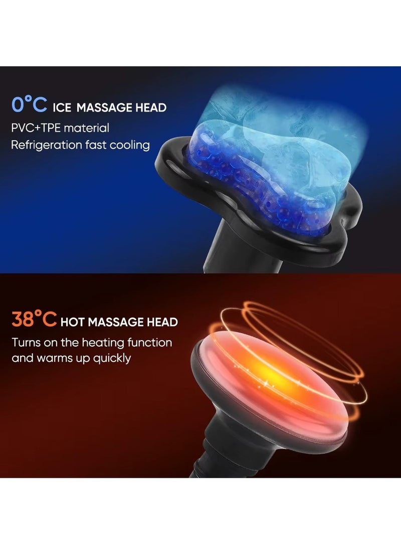 Prime by javaudan Mini Heat & Cold Massage Device – 6-Speed Deep Tissue Massager with 6 Heads, Hot & Cold Therapy, Compact Muscle Relief Tool for Back, Neck, & Body  - Image 3