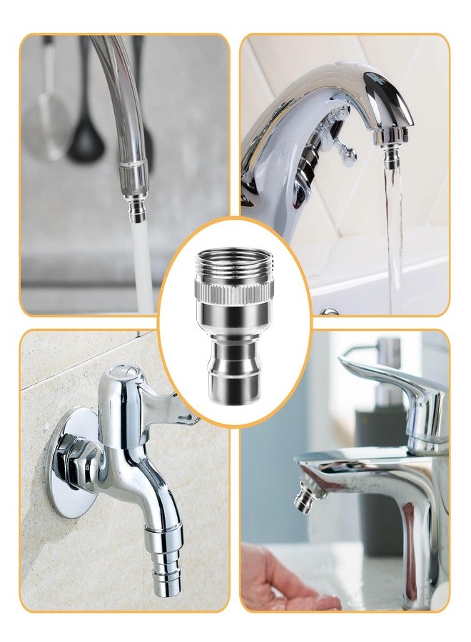 Hariendny Faucet Snap Adapter Connection Sink Faucet Adapter Portable Dishwasher Faucet Adapter Faucet Aerator Sink Hose Adapter Countertop Dishwasher Connection Accessories (15/16-27Male or 55/64-27Famale) - Image 4