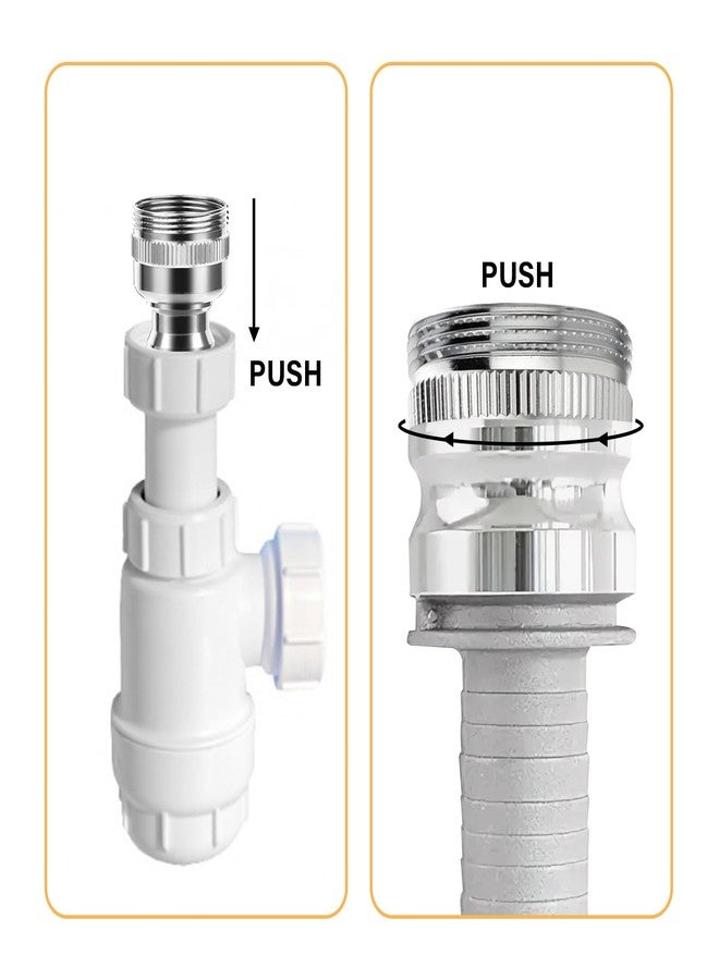 Hariendny Faucet Snap Adapter Connection Sink Faucet Adapter Portable Dishwasher Faucet Adapter Faucet Aerator Sink Hose Adapter Countertop Dishwasher Connection Accessories (15/16-27Male or 55/64-27Famale) - Image 5