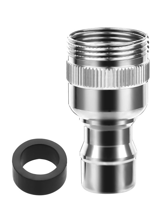 Hariendny Faucet Snap Adapter Connection Sink Faucet Adapter Portable Dishwasher Faucet Adapter Faucet Aerator Sink Hose Adapter Countertop Dishwasher Connection Accessories (15/16-27Male or 55/64-27Famale) - Image 1