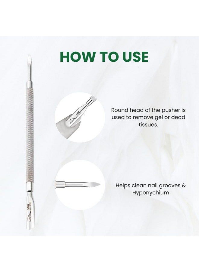 NGHIA Pusher - S-506 (Stainless Steel) | Double-Ended Nail Cleaner And Spoon Pusher | Premium Quality For Nail Care | Ergonomic Design | Suitable For Professional & Home Use - Image 2