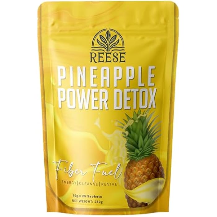 REESE Pineapple Power Detox - Cleansing Drink - All Natural Premium Ingredients - 25 Sachets - Image 1