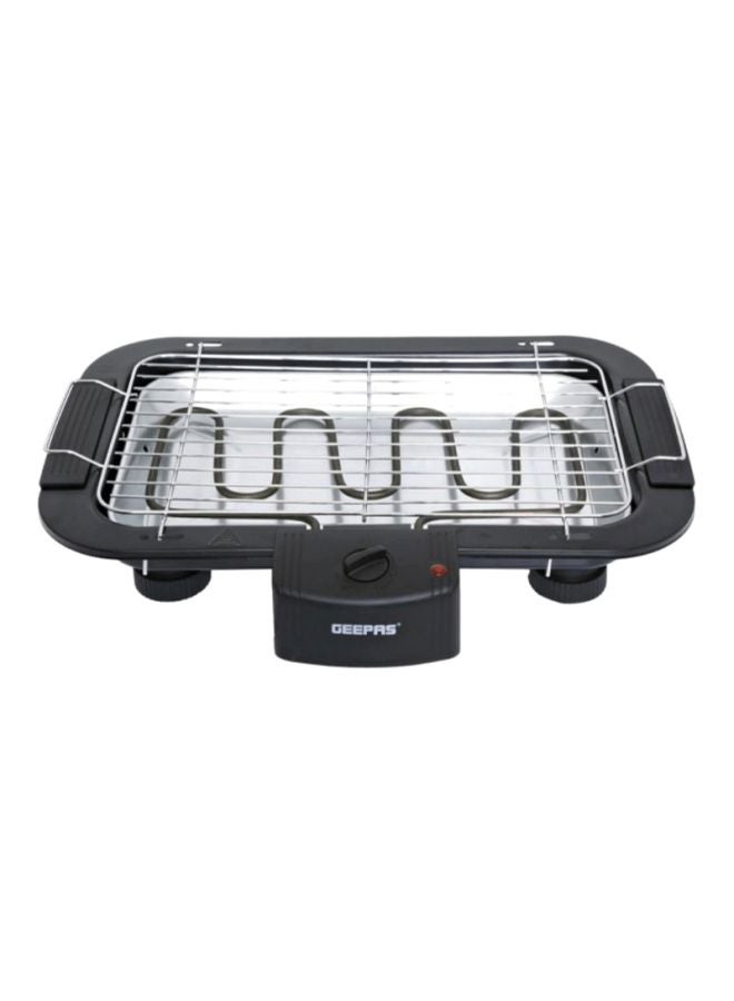 GEEPAS Electric Barbecue Grill - Table Grill, Auto-Thermostat Control with Overheat Protection - Space Saving, Detachable Heating Element - Ideal for BBQ Perfect for both Indoor & Outdoor cooking | 2 Years Warranty 2000 W GBG877 Black - Image 1