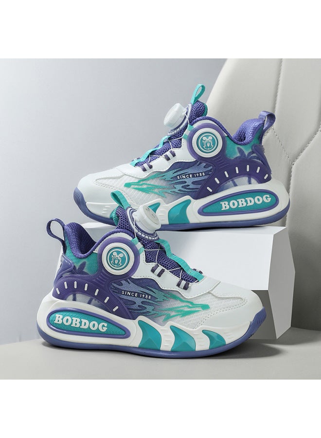 Children's Boys' Casual New Sports Sneakers Leather Basketball Shoes