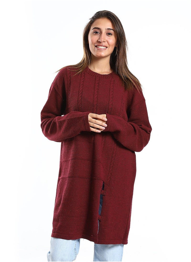 Caesar - Wool women Pullover With Multi Design - Image 1