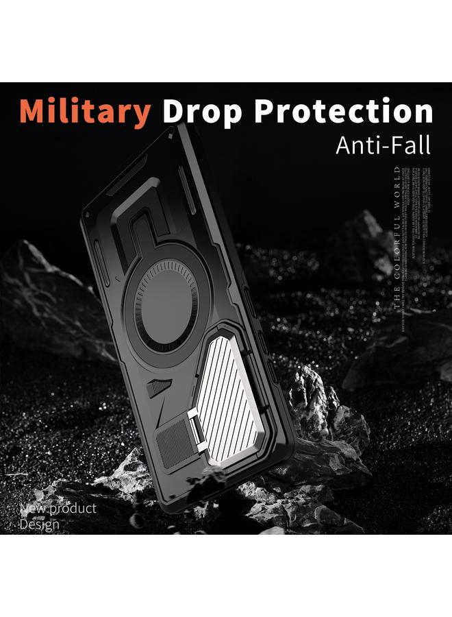 S-TOP Case For Samsung Galaxy S25 Ultra 5G Shield Frame Holder MagSafe Phone Case - Image 4