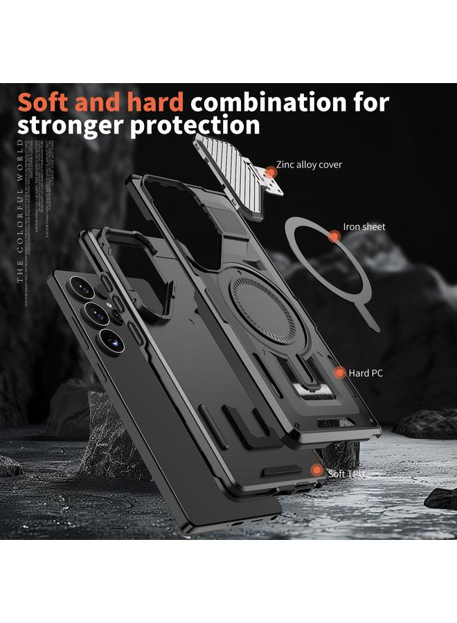 S-TOP Case For Samsung Galaxy S25 Ultra 5G Shield Frame Holder MagSafe Phone Case - Image 5