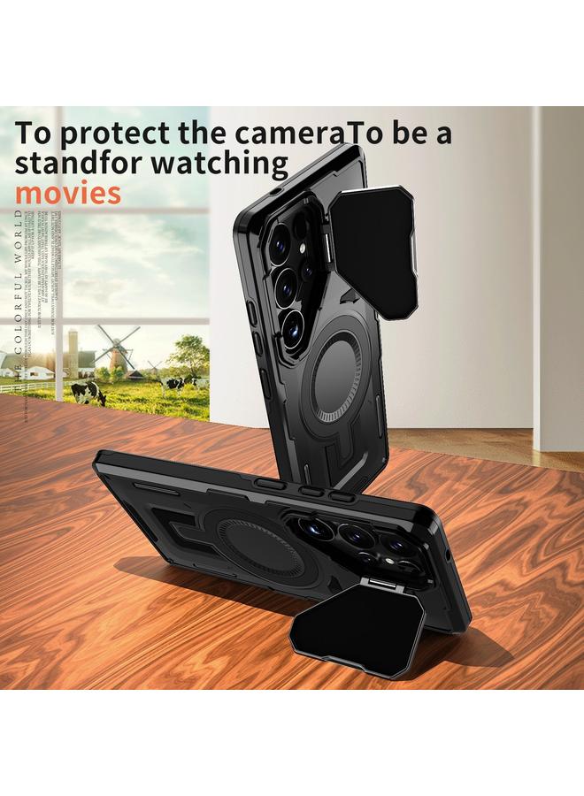 S-TOP Case For Samsung Galaxy S25 Ultra 5G Shield Frame Holder MagSafe Phone Case - Image 2