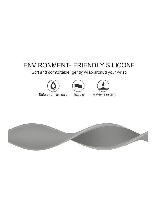 نيبمينينت سوار ساعة بديل بتصميم عرقي لسلسلة ساعات أبل 1/2/3/4/5/6/7/SE مقاس 38/40/41 مم رمادي - Image 4