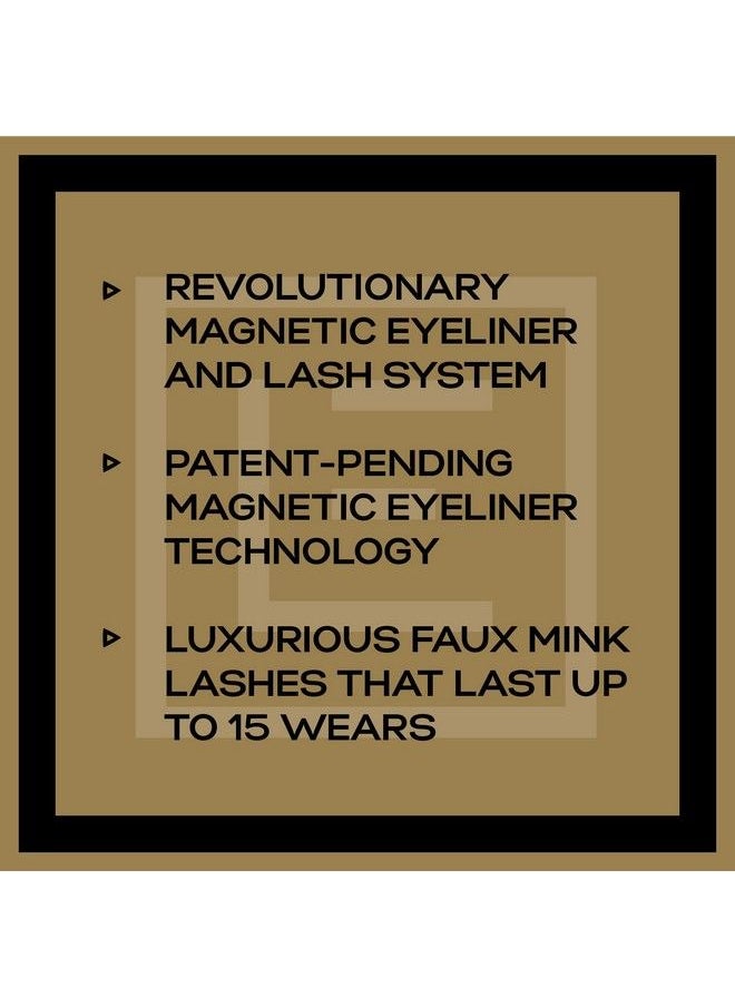EYLURE - PROMAGNETIC Magnetic Eyeliner and False Lashes Kit Faux Mink Flares Medium and Long No Glue Needed - Image 1