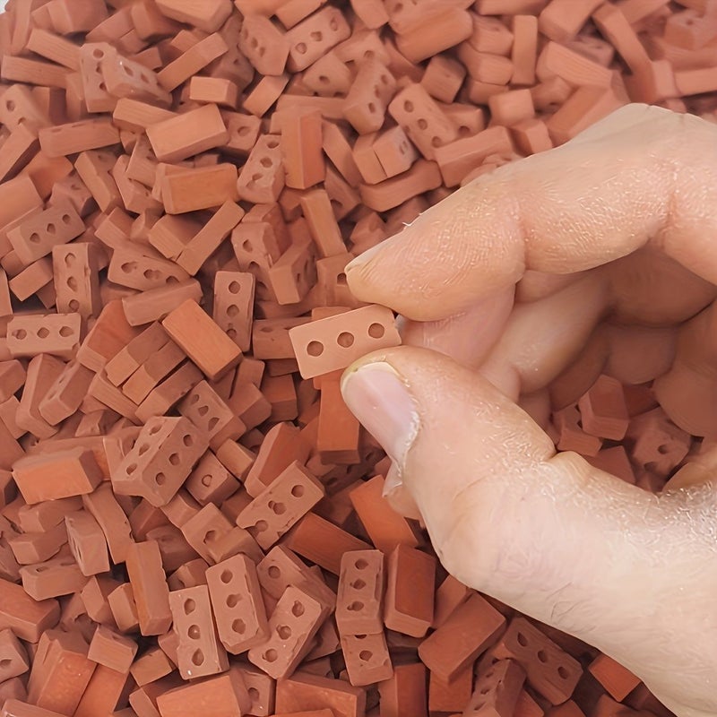 80pcs Earthen Bricks Realistic Textured Soil Blocks for Diorama Garden Trains Model Landscapes - Image 1