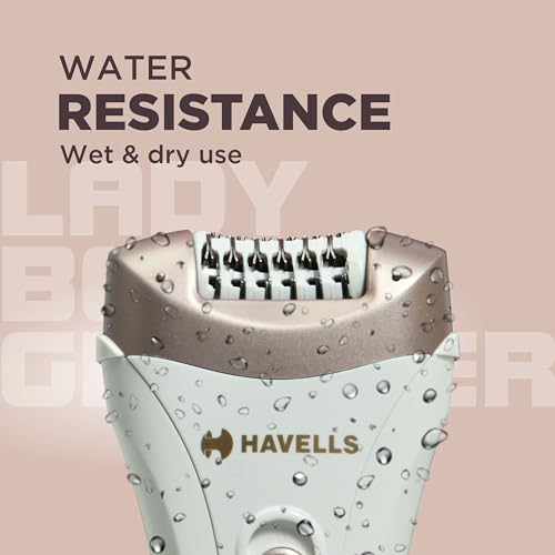 Havells FD5051 Epilator, Hair Removal for Women, Wet & Dry, Cordless, Rechargeable (White) - Image 5
