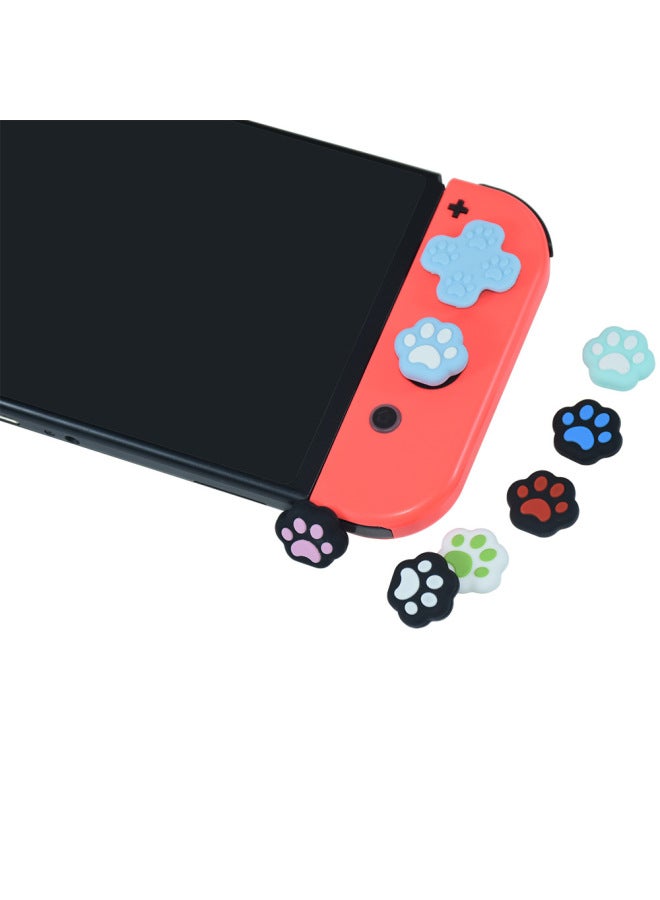 AMOGMO Suitable Switch Handle Silicone Non-slip Game Rocker Protection Special-shaped Cat Claw Ns Cross Key Sticker-Product Color:Combination 10 Does Not Support Returns Or Exchanges  - Image 4