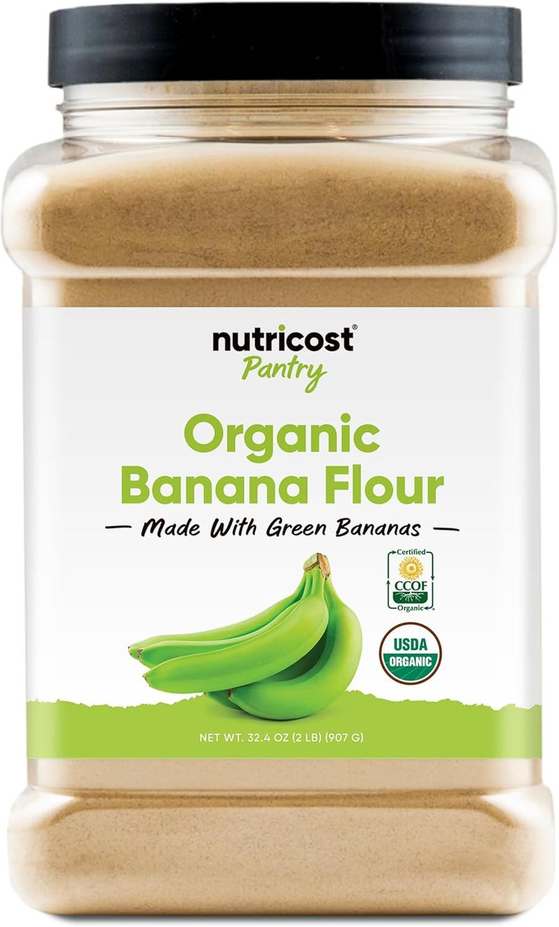 Nutricost Organic Green Banana Flour - 2 Pounds - Image 1