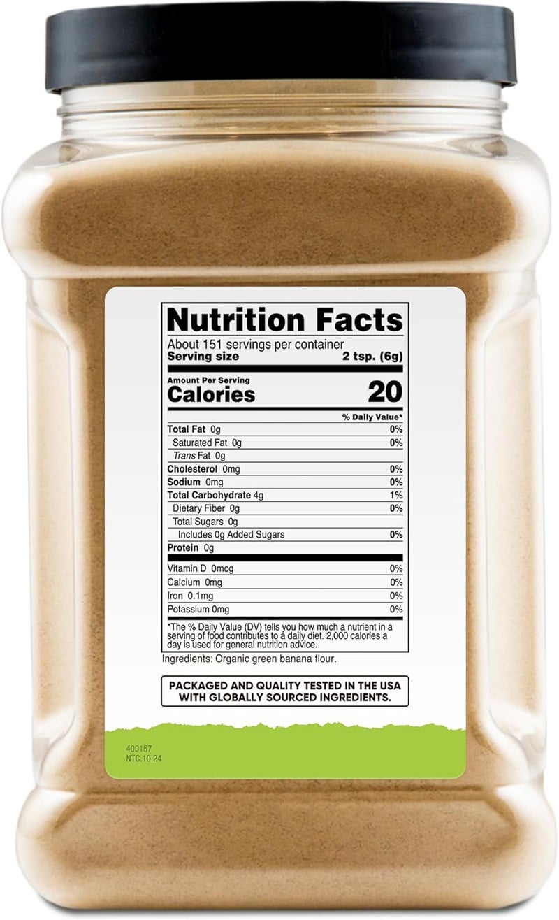 Nutricost Organic Green Banana Flour - 2 Pounds - Image 3