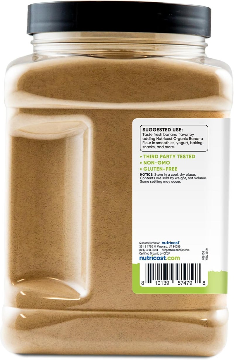 Nutricost Organic Green Banana Flour - 2 Pounds - Image 5