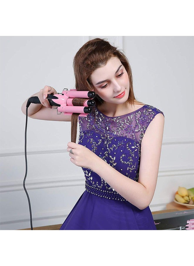 Hair Waver Curling Iron Wand 25mm with LCD Display Adjustable Temperature