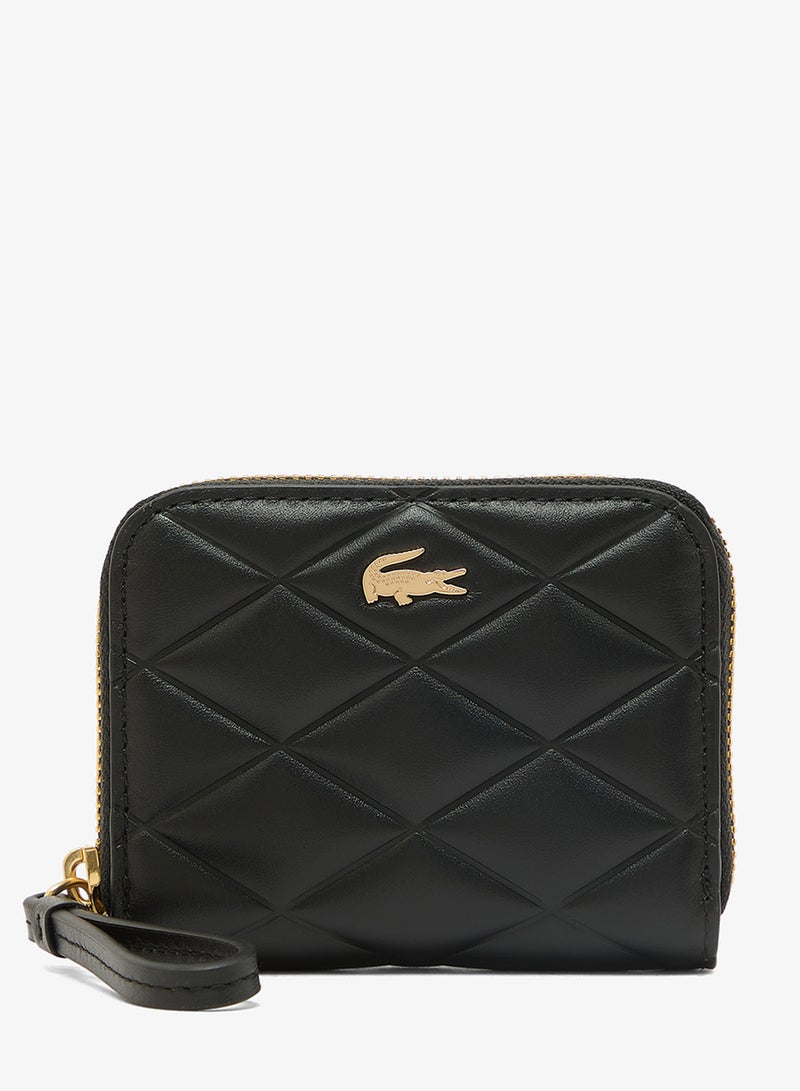 LACOSTE Logo Qulited Coin Purse - Image 1