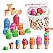 JoyCat Ice Cream Preschool Learning Activities Counting and Color Sorting Set Stacking Toys for Kids 35 Educational Fine Motor Skills Toys 65PCS Math Manipulatives - Image 2