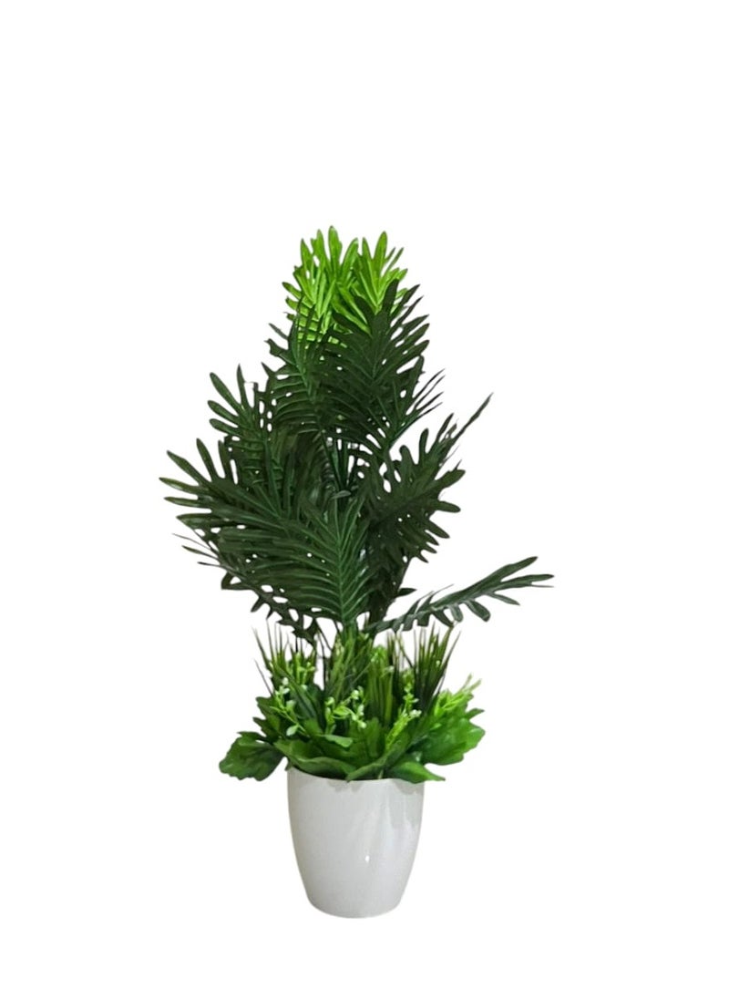 AL KHALDIYA Artificial decorative plant tree with pot, 80 cm  - Image 2