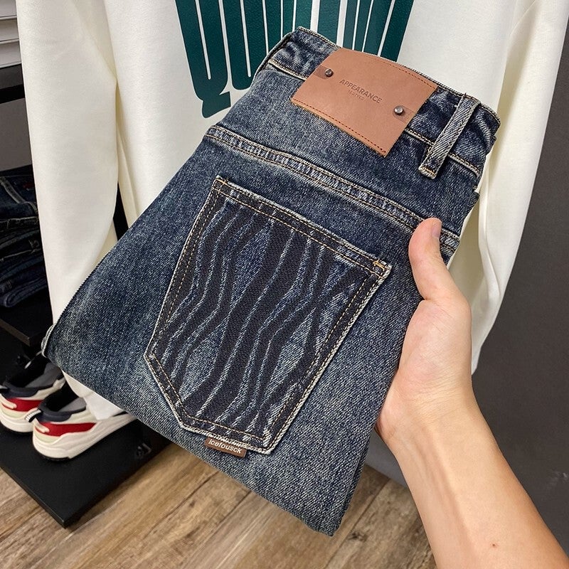 Unisex Classic Denim Jeans Loose Fit Daily Outdoor Wear - Image 4