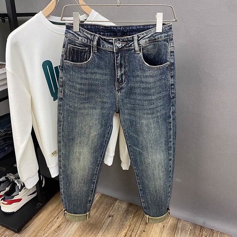 Unisex Classic Denim Jeans Loose Fit Daily Outdoor Wear - Image 5