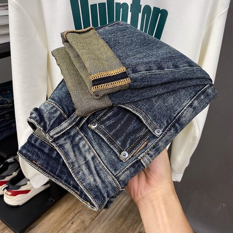 Unisex Classic Denim Jeans Loose Fit Daily Outdoor Wear - Image 3