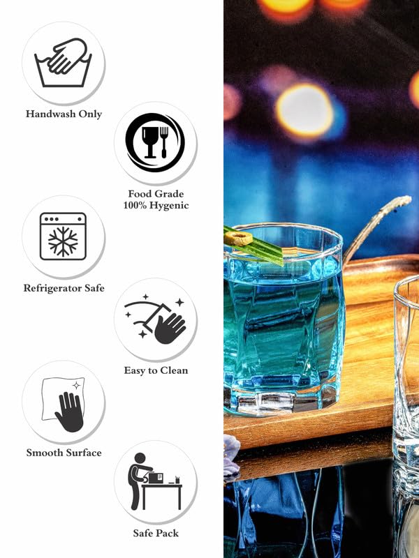 Goodhomes Clear Color Glass Tumbler Set of 6pcs JS51812 - Image 5