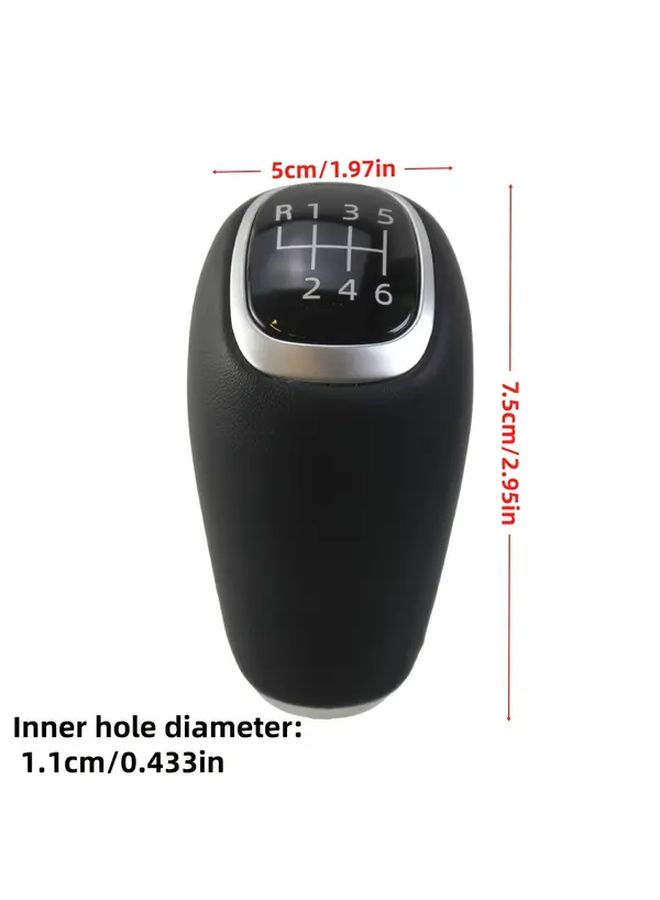 Kia Sportage Venga Rio 2016 2019 6 Speed Car Gear Shift Knob Faux Leather Ergonomic Manual - Image 2