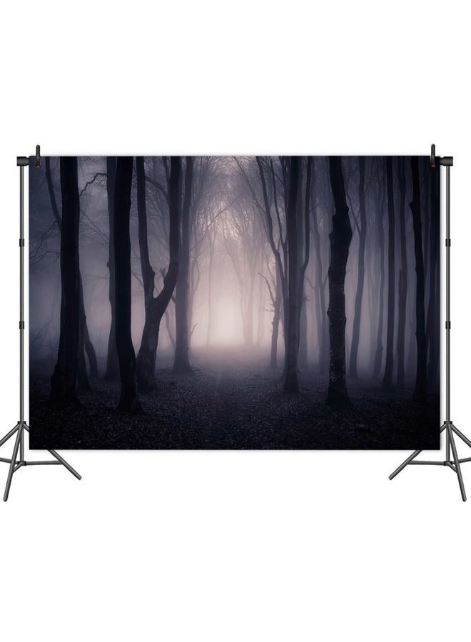 HQM خلفية عيد الهالوين ذات الطابع القديم غابة مخيفة ضبابية تصوير خلفيات حفلة عيد ميلاد الأطفال استحمام الأطفال لافتة تصوير استوديو الأطفال 82x60IN - Image 4