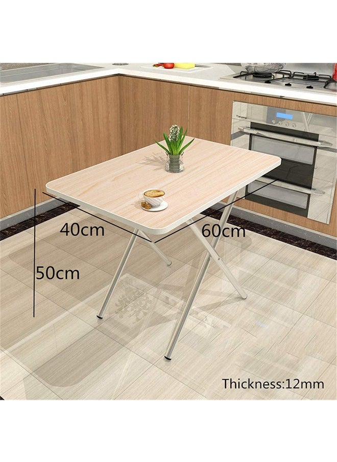 CityRiya-Long Dining Table Kitchen Dining Table Modern Leisure Table Square Dining Table Wooden Desk Folding Camping table Portable Dinner Table for Kitchen 60cm*40cm  - Image 3