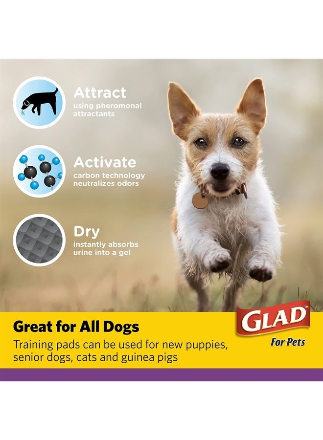 Glad for Pets JUMBO-SIZE Charcoal Puppy Pads | Black Training Pads That ABSORB & Neutralize Urine Instantly | New & Improved Quality Puppy Pee Pads, 30 Count Dog Training Pads - Image 3