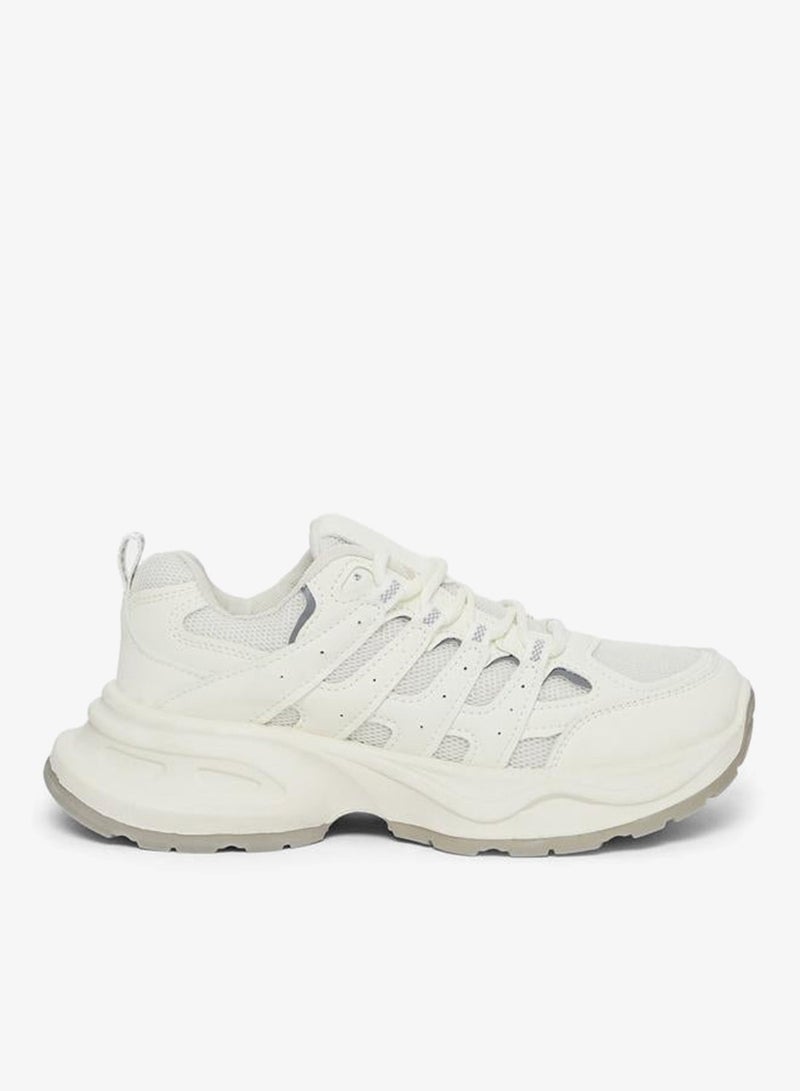ستايلي اكتيف حذاء سنيكرز بنعل شانكي ورباط غلق - Image 1
