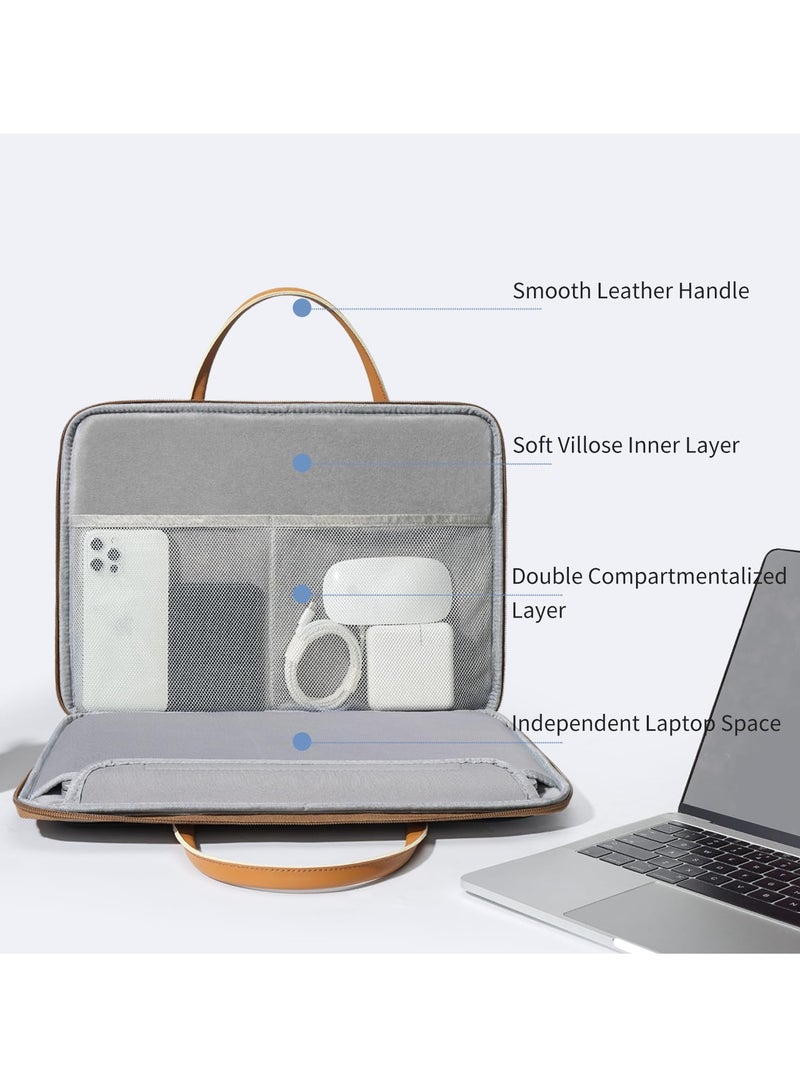 SYOSI 13-14.2 Inch Laptop Sleeve Case, Water Resistant with 3-Layer Protection, Compatible with MacBook, HP, Dell, Acer, Asus, Lenovo Notebooks, Computer Carrying Bag  - Image 4