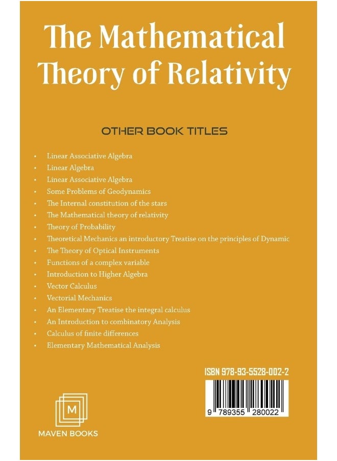 The Mathematical Theory of Relativity  - Image 2
