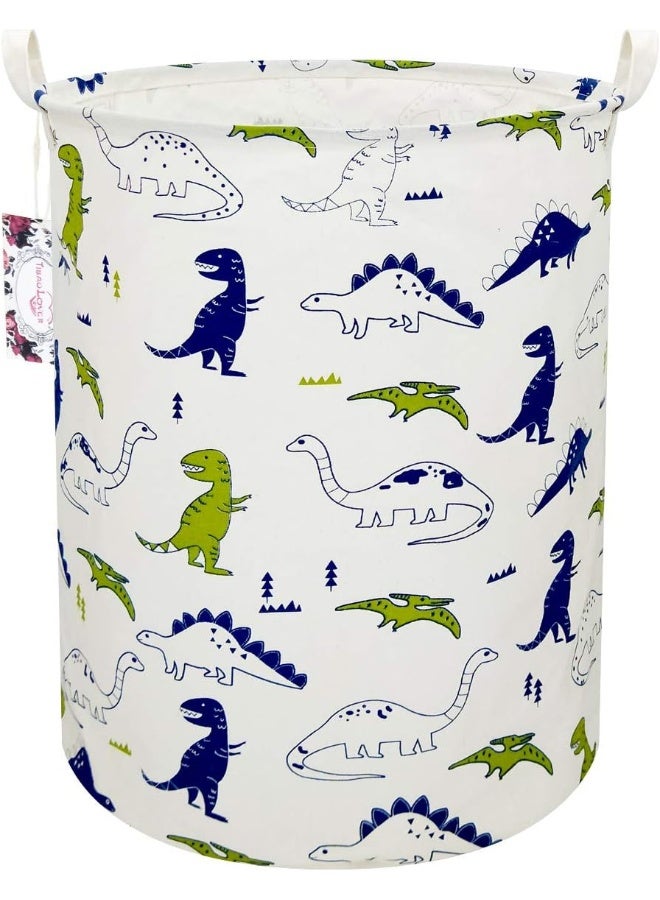 TIBAOLOVER Dinosaur Laundry Basket Baby Laundry Hamper Cute Kids Hamper Toy Storage Bin Handles for Boys and Girls Dinosaur Room Decor - Image 1