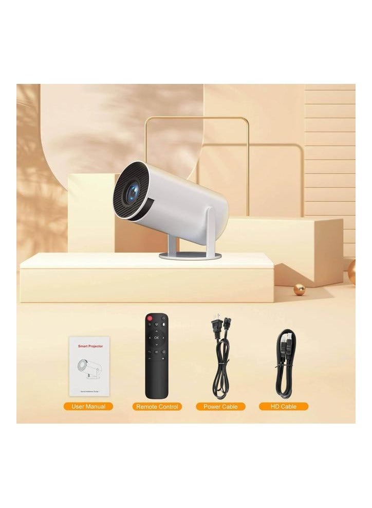 Mini Projector – Portable LED Display, HDMI/USB Input, Built-in Speaker, White - Image 2