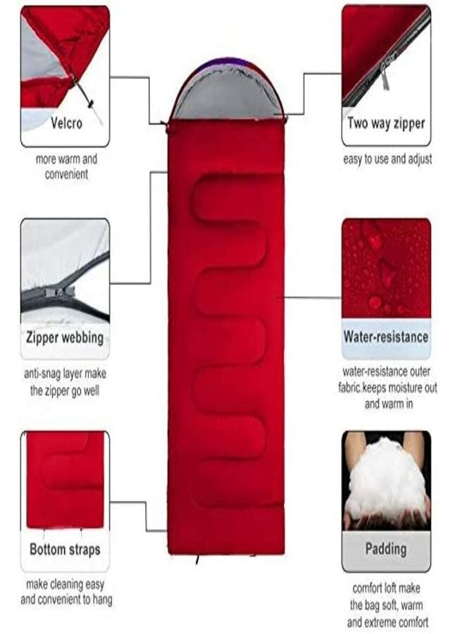 Meetion Outdoor Sleeping Bag Lightweight Waterproof Camping Gear Equipment for Adults and Kids - Image 5