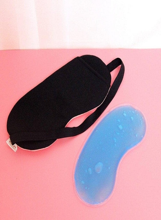 Dixoty Eye Gel Mask with Black Cover, Reusable Cold Compress Pack for Relaxation Dark Circles, Dry Eyes, Cooling Eyes, Pain Relief, Redness, Eye Patches Eye Gel Pad Sleeping for Women and Men - Image 4