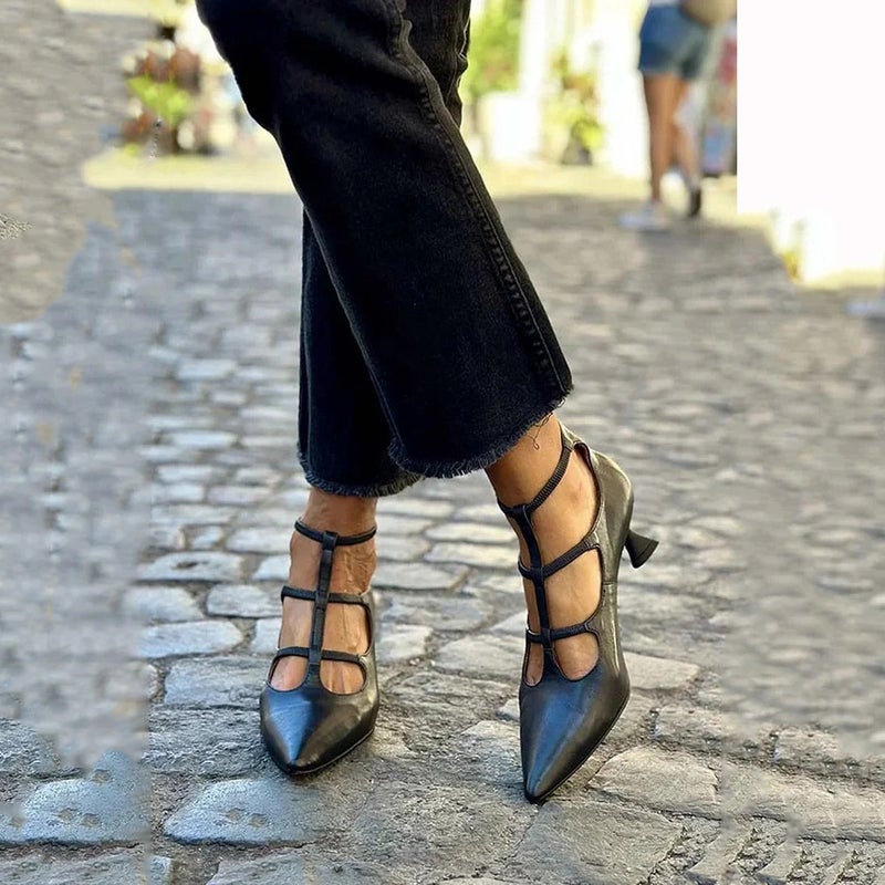 Independent Station New High Heeled Pointed Fashion Women'S Plus Size Shoes Sandals - Image 1