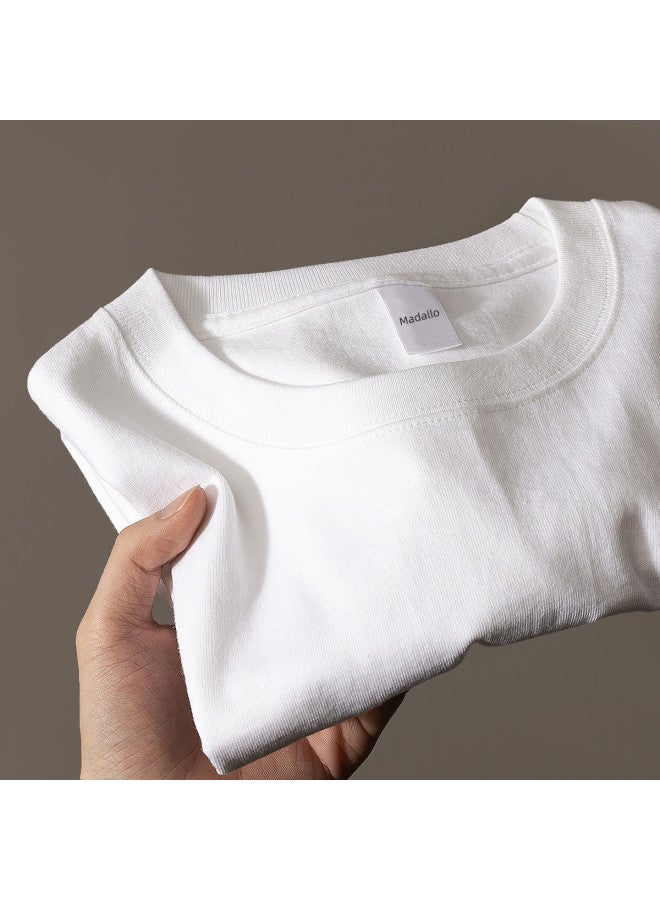 Modal White Long Sleeve T-Shirt For Men And Women, Thickened Base Layer For Spring And Autumn, Opaque Top - Image 3