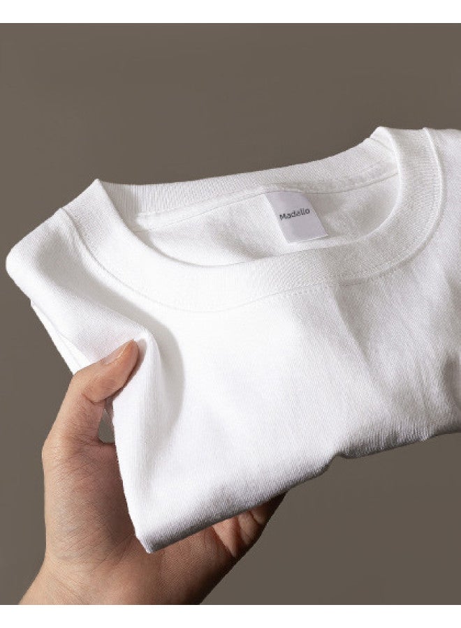 Modal White Long Sleeve T-Shirt For Men And Women, Thickened Base Layer For Spring And Autumn, Opaque Top - Image 1