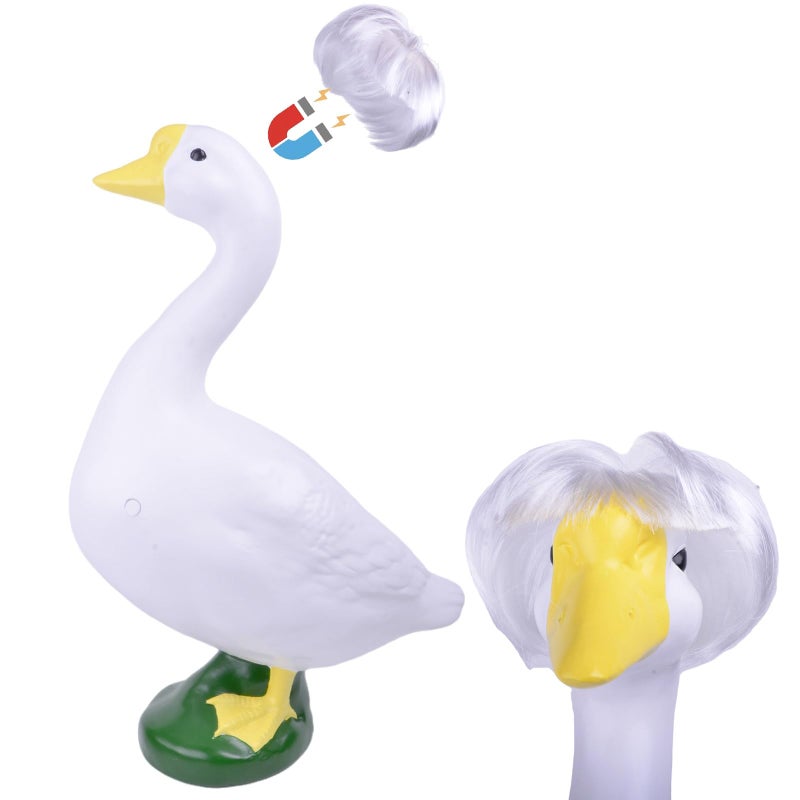 Lamiaraga 21" Magenetic Resin Large Porch Goose Statue Gardern Goose in Front Garden Decor Duck Statue - Image 1